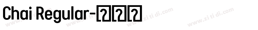 Chai Regular字体转换